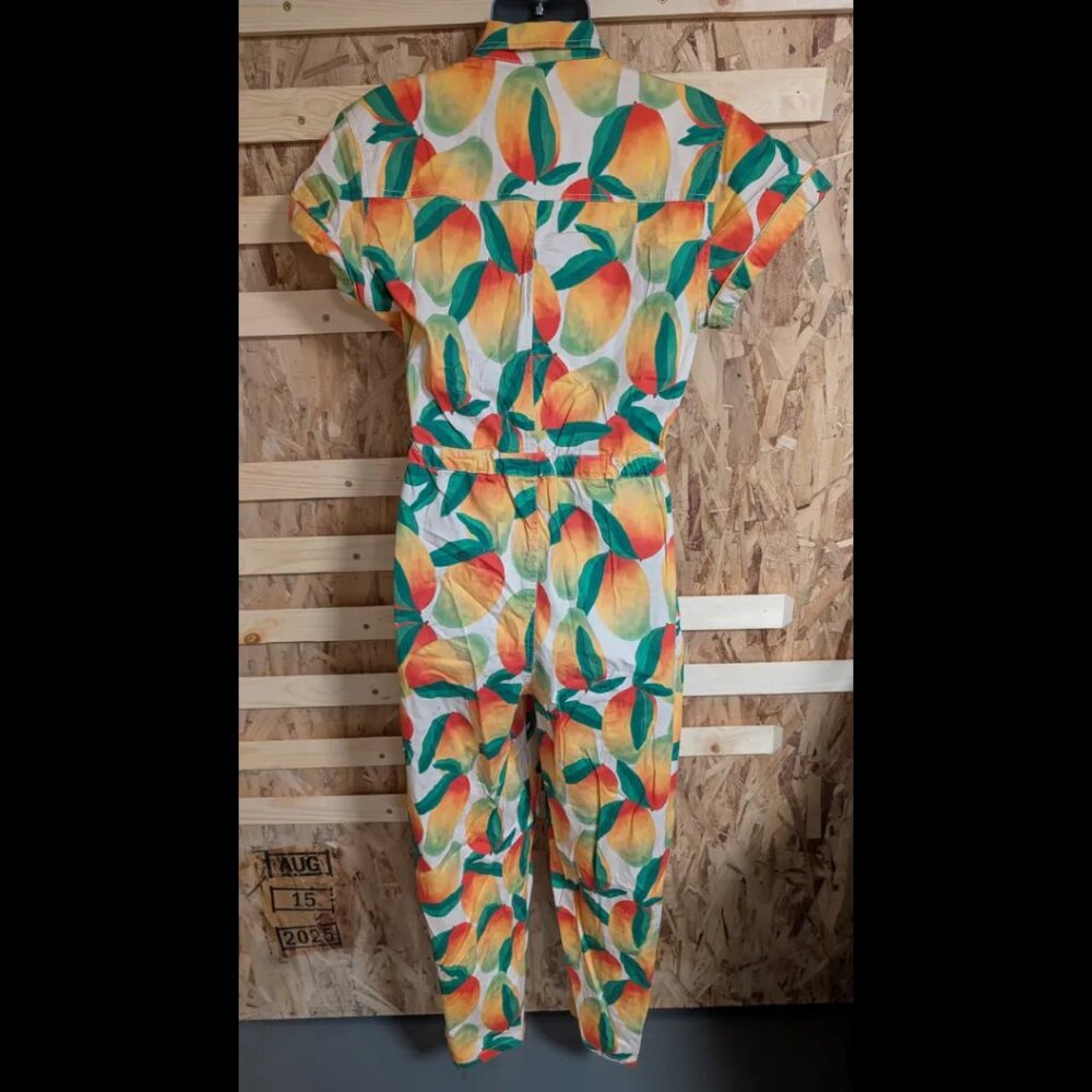 Mixed by Nasrin Jumpsuit Zip Mango Floral Cotton Blend - M - Picture 5 of 6